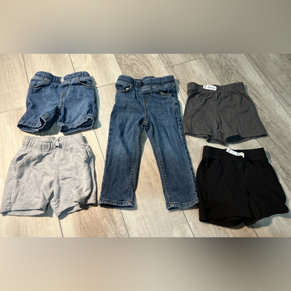Jumping Beans and Cat & Jack 2T 5 pc bottom lot